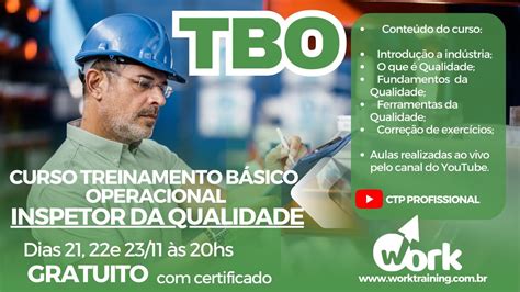 Tbo Inpetor Da Qualidade Treinamento B Sico Operacional Inspetor