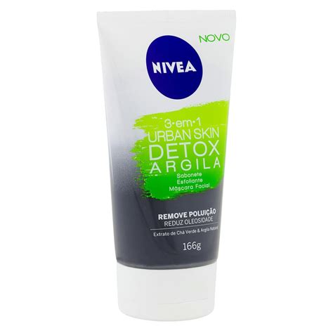 M Scara De Argila Em Detox Facial Nivea Urban Skin Bisnaga G