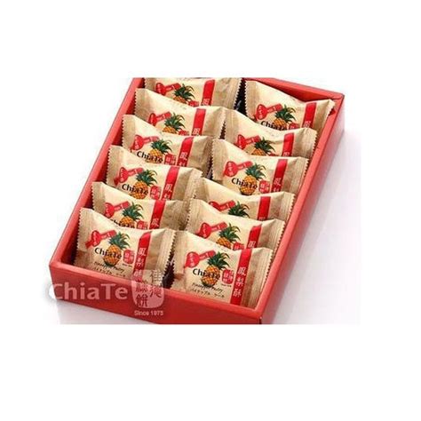 CHIATE Chia Te Taiwan Bakery Pineapple Cake Pineapple Pastry (12 pcs/B ...