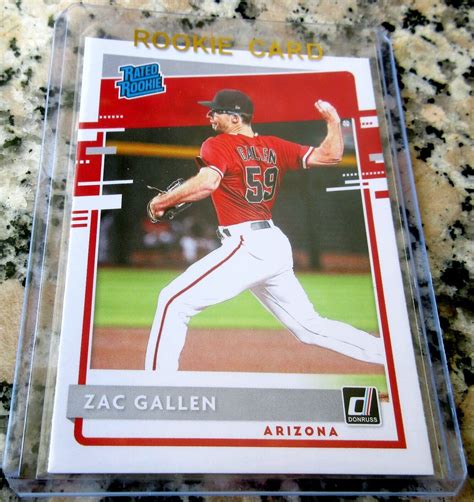 Zac Gallen Donruss Rated Rookie Card Rc Diamondbacks Era