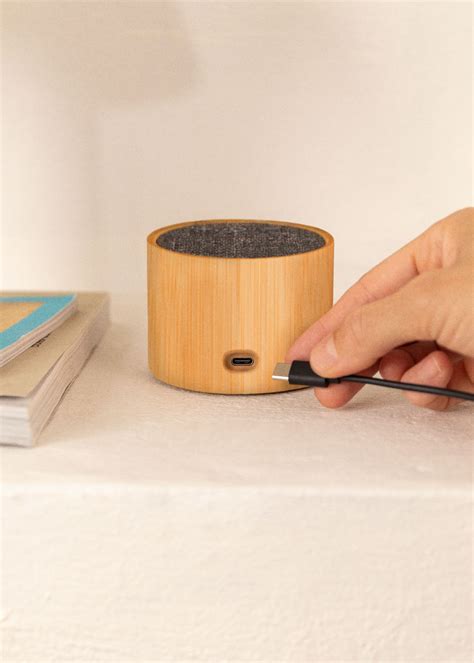 Speaker Mini Bamboo Bluetooth Lautsprecher Aus Bambus Create