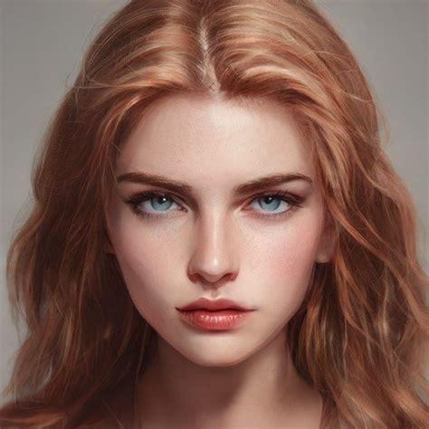 Artbreeder In Android Beauty Blonde Hair Blue Eyes Portrait