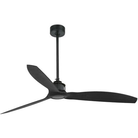 Just Fan Ventilador De Techo Negro Mate Sin Luz