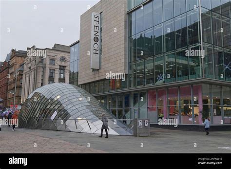 St Enoch Square Shopping Centre And Subway Underground Station Entrance