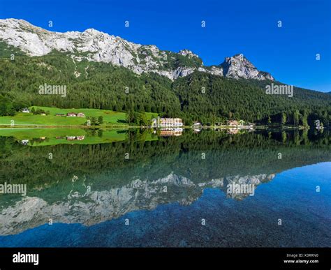 View Of The Hintersee Lake Near Ramsau In The Berchtesgaden National