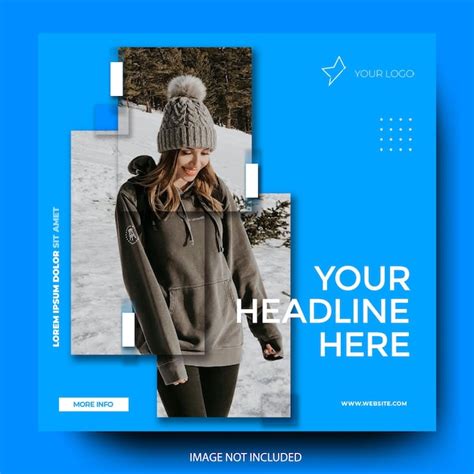 Premium PSD Winter Fashion Sale Social Media Instagram Post Feed