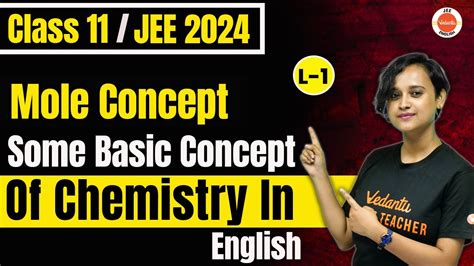 Jee 2024 Mole Concept Class 11 Some Basic Concepts Of Chemistry In English L1 Nabamita Ma