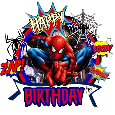 Topper Decorativo Para Cumplea Os Spiderman Tu Fiesta A Un Click