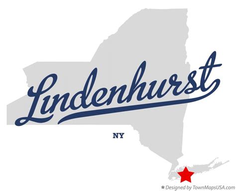 Map of Lindenhurst, NY, New York