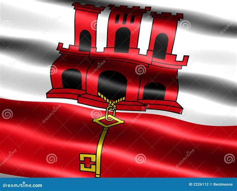 Flag Of Gibraltar Stock Illustration Illustration Of National 2226112