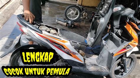 Bongkar Mesin BEAT FI Tidak Ngebul Tapi OLI Selalu Tekor Vampir Oli