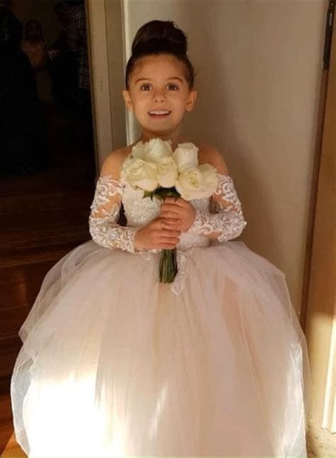 Ball Gown Princess Lace Tulle Flower Girl Dresses Missacc