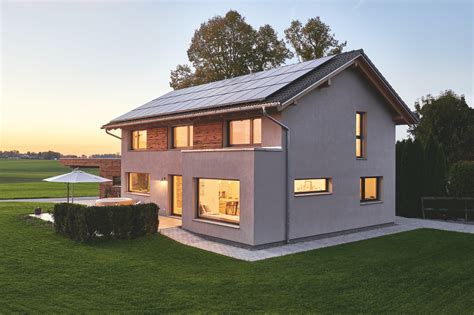 Modernes Landhaus Mit Satteldach Carport Garage HausbauDirekt De