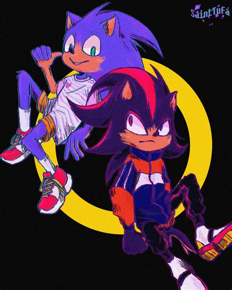 Sonic and Shadow fan art! : r/SonicTheHedgehog