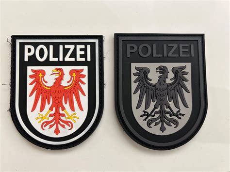 Patches Polizei Brandenburg Pvc Farbig Und Tarn Kaufen Auf Ricardo