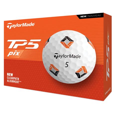 TaylorMade TP5X PIX 2024 Golf Ball - White - The Golfers Club