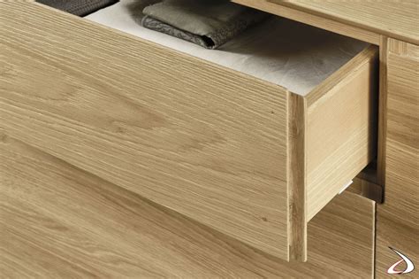 Geko Sideboard In Solid Wood With Grooves TopArredi