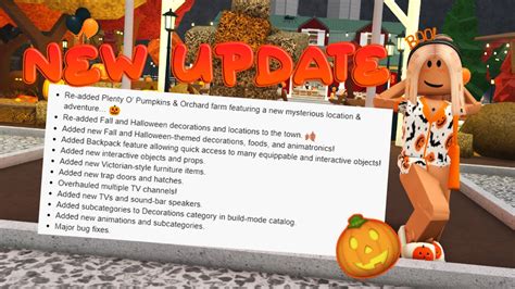 BLOXBURG HALLOWEEN UPDATE OUT NOW Roblox Bloxburg YouTube