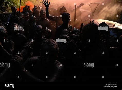 Bloco Da Lama In Paraty Rio De Janeiro State Brazil Street Carnival