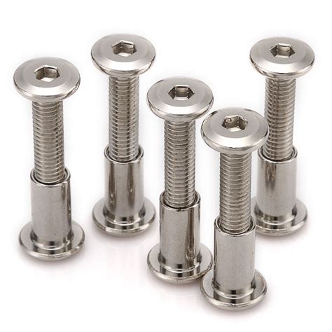 M Furniture Joint Connector Bolt Cap Nut Hex Socket Screws Head Cot