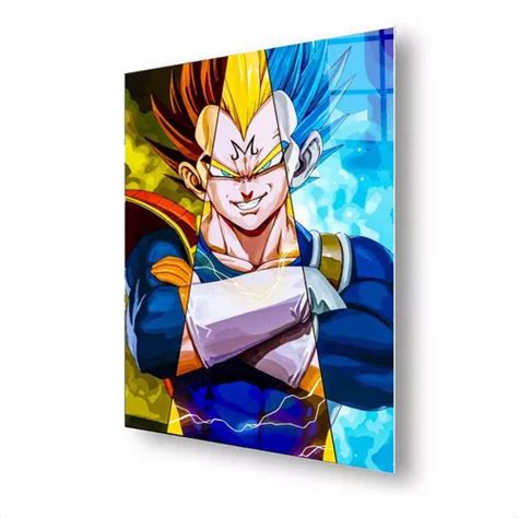 Cuadro Metalico Vegeta 3 Fases Dragon Ball Arte Aluminio