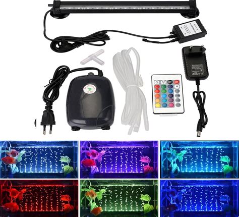 Aquarium Led Rgb Verlichting 15 Leds 29 Cm Met Luchtpomp Voor