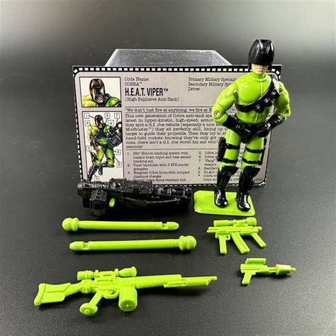 1993 Hasbro Gi Joe Battle Corps Heat Viper With Filecard 365p