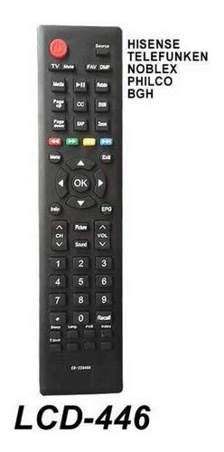 Control Remoto Para Tv Lcd Led Hisense Noblex Bgh Telefunken Env O Gratis