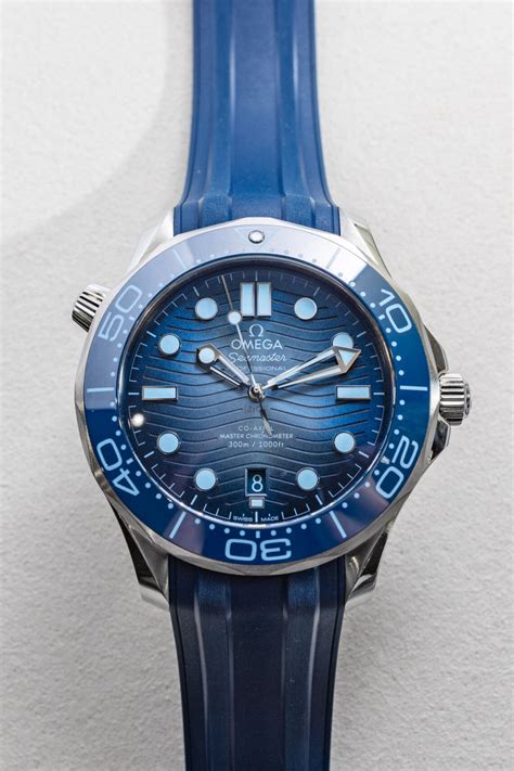 Hands On Omega Seamaster Diver M Th Anniversary Summer Blue Watch