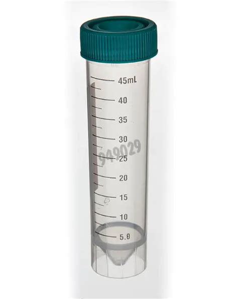 Centrifuge Tube 50 Ml Skirted Polypropylene Non Sterile Saftey Cap