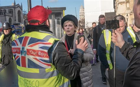 Police Protect Anna Soubry As Brexit Yellow Vest Protesters Surround