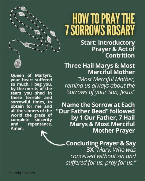 How To Pray The Seven Sorrows Rosary Our Lady S Miraculous Promises