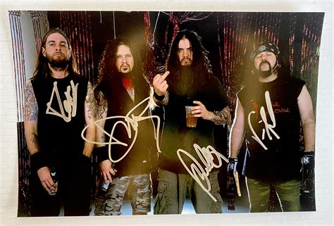 Pantera Band Signed Autographed 8×12 Photo Dimebag Darrell Abbott