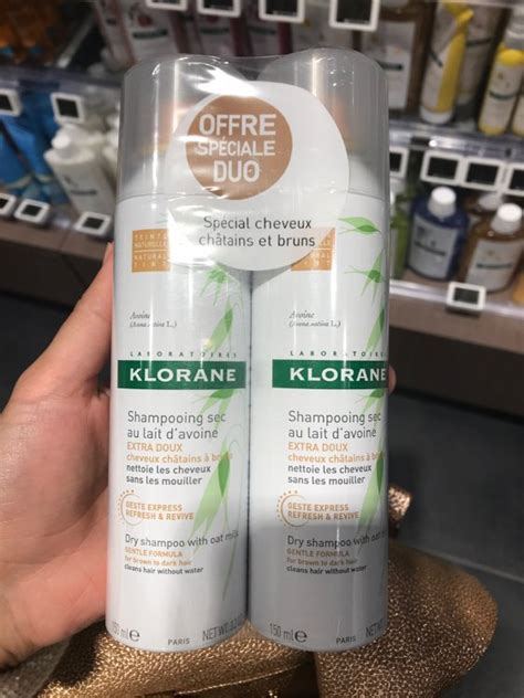 Klorane Shampoing sec teinté extra doux au lait d avoine INCI Beauty