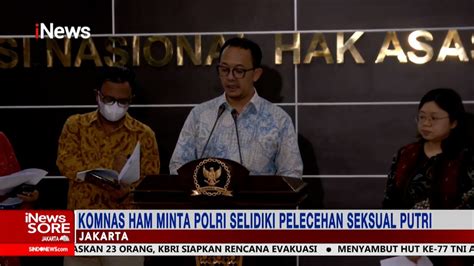 Dugaan Pelecehan Seksual Muncul Lagi Komnas HAM Mita Polri Selidiki