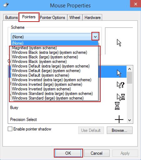 3 Ways For Change Mouse Pointer Size And Color In Windows 10