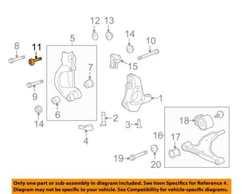 GM OEM Front Suspension Yoke Adjust Bolt 13258055 EBay