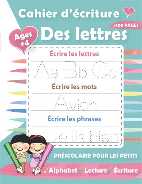 Cahier D Criture Des Lettres Apprenez Votre Enfant L Criture Des