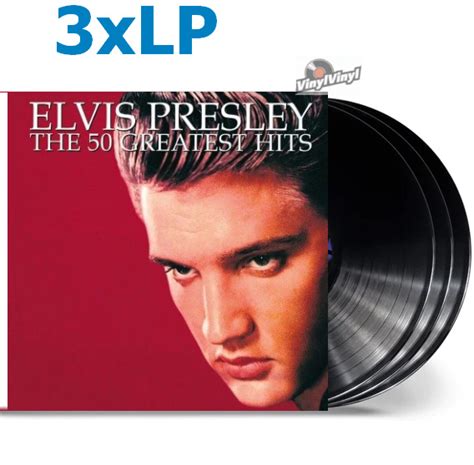 Elvis Presley 50 Greatest Hits 180g Vinyl 3lp Vinylvinyl