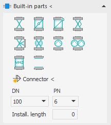 Details On Built In Parts Section Knowledge Base AutoCAD LINEAR