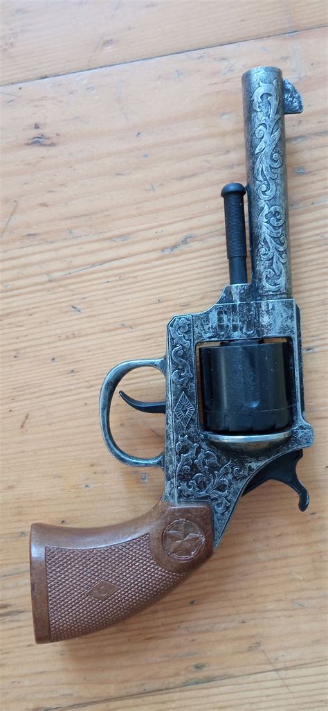 Vintage Metal Cap Gun Toy Pistol Revolver Edison Giocattoli | Etsy