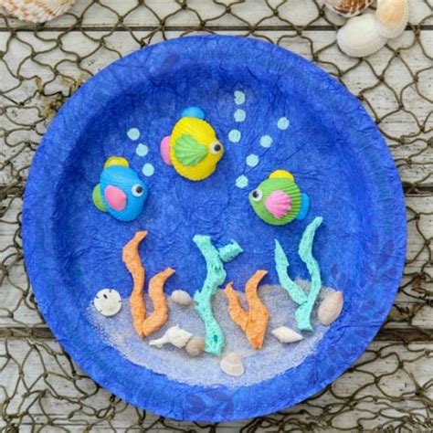 Paper Plate Ocean Craft This Paper Plate Ocean Craft Is Fun To Make