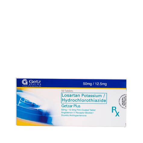 Getzar Plus Losartan Potassium Hydrochlorothiazide Mg Mg Film