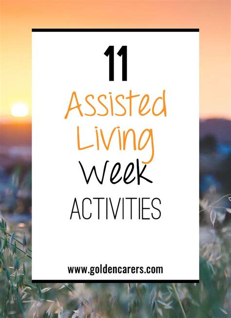 10 Assisted Living Week Activities Artofit