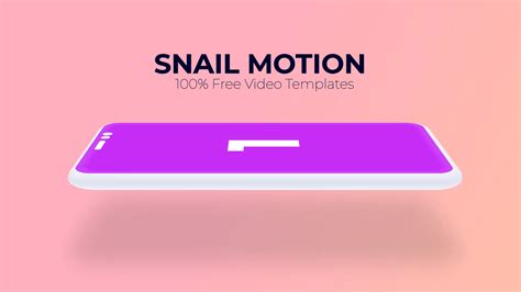 3D Mob App Promo After Effects Template Snail Motion