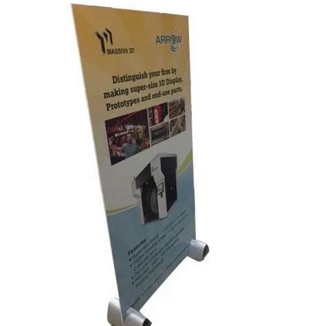 Aluminum Flex Advertising Signage Roll Up Standee Packaging Type