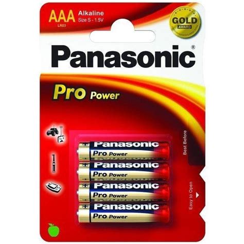 Blister Batterie Mini Stilo Aaa Alcaline Lr Pro Power Panasonic