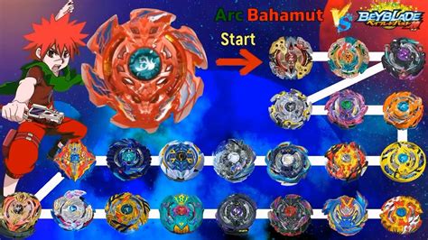 Red Arc Bahamut Vs All Season God Marathon Battle Beyblade Burst