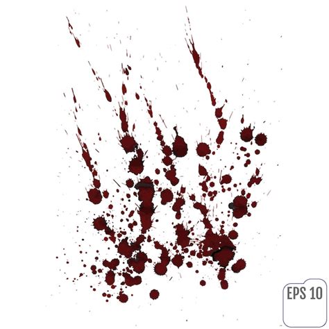 Premium Vector Vector Blood Splatter Isolated