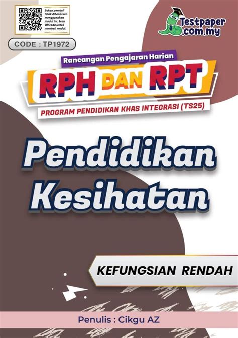 Rph Dan Rpt Program Pendidikan Khas Integrasi Pendidikan Kesihatan Ppki Kefungsian Rendah